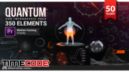 دانلود پروژه آماده پریمیر Quantum HUD and HiTech Elements for Premiere Pro