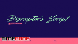 دانلود فونت انگلیسی شکسته Disruptor’s Script