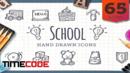 دانلود آیکون با موضوع مدرسه School – Hand Drawn Icons