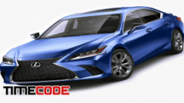 دانلود مدل آماده سه بعدی : لکسوس 3D model Lexus ES F-Sport 2019
