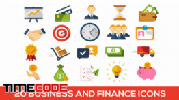 دانلود 20 آیکون انیمیشن با موضوع تجارت و ورزش Animated Business and Finance Icons