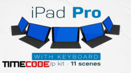 دانلود موکاپ آی پد و کیبورد iPad Pro & Keyboard kit