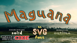 دانلود فونت انگلیسی Maguana ~ Hand-drawn SVG Font