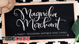 دانلود فونت انگلیسی Magnolia Merchant Font Family