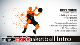 دانلود پروژه آماده افترافکت : وله بسکتبال Cool Basketball Intro