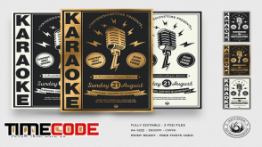 دانلود پوستر لایه باز  Karaoke Flyer Template V3
