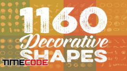 دانلود پکیج وکتور از اشکال مختلف Megabundle: 1160 Decorative Shapes