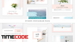 دانلود بنر لایه باز اینستاگرام Fusion Instagram Pack