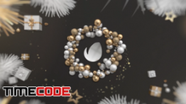 دانلود پروژه آماده افترافکت : لوگو کریسمس Gold Christmas Logo