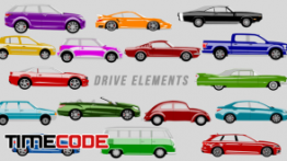دانلود جعبه ابزار موشن گرافیک : وسائل نقلیه Drive Elements