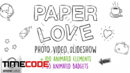 دانلود پروژه آماده افترافکت : آلبوم عکس کاغذی Paper Love Photo Video Slideshow