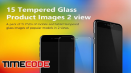 دانلود موکاپ صفحه محافظ گوشی Tempered Glass Presentation Images