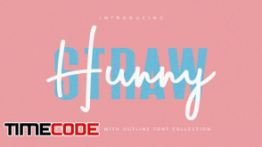 دانلود فونت انگلیسی گرافیکی Hunny Straw Font Collection