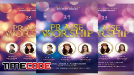 دانلود پوستر لایه باز  Praise Worship Church Conference
