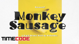 دانلود فونت انگلیسی فانتزی Monkey Sausage! Funny Font