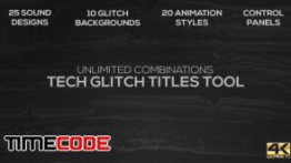 دانلود پروژه آماده افترافکت : تایتل پارازیت Tech Glitch Titles Tool