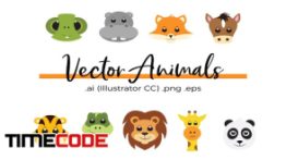 دانلود وکتور حیوانات کارتونی Vector Animals