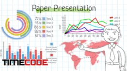 دانلود پروژه آماده افترافکت : اینفوگرافی کاغذی Paper Presentation