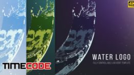 دانلود پروژه آماده افترافکت : لوگو آب Water Logo