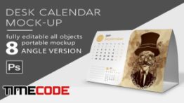 دانلود موکاپ تقویم رو میزی Calendar Mockup