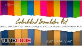 دانلود اکشن کیت رنگ فتوشاپ Colorblind Simulator Kit