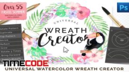 دانلود اکشن فتوشاپ برای ساخت تاج گل Universal Wreath Creator Pro