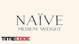دانلود فونت انگلیسی ساده  Naive Medium weight