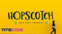 دانلود فونت انگلیسی فانتزی Hopscotch Font + Doodles
