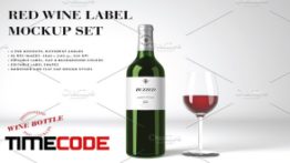 دانلود موکاپ بطری نوشیدنی Red Wine Mockup Set – Photoshop PSD