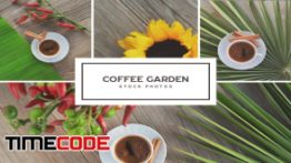دانلود تصاویر استوک از فنجان قهوه روی میز Coffee Garden