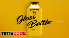 دانلود موکاپ بطری شیشه ای Glass Bottle Mockup