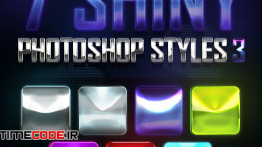 دانلود 7 استایل آماده فتوشاپ Shiny Photoshop Styles 3