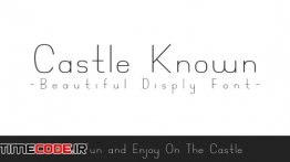 دانلود فونت انگلیسی باریک Castle Known – Font