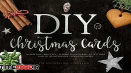 دانلود کارت دعوت لایه باز به تم کریسمس DIY Christmas Cards v3