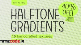 دانلود مجموعه تکسچر نقطه ای Halftone Gradients Vol.1