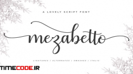 دانلود فونت انگلیسی خوشنویسی Mezabetto | Elegant Script Font