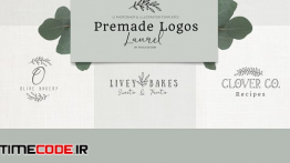 دانلود فایل لوگو لایه باز Premade Logo bundle laurel feminine