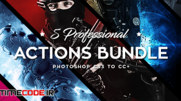 دانلود اکشن فتوشاپ : کمیک بوک Five Photoshop Actions Bundle – 2018 v2