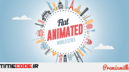 دانلود جعبه ابزار موشن گرافیک برای ساخت فضای شهری Flat Animated World Cities