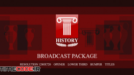 دانلود پروژه آماده افترافکت : تیتراژ مستند تاریخی History Broadcast Package