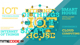 دانلود پروژه آماده افترافکت : اینفوگرافی Internet Of Things And Smart Home Infographics