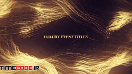 دانلود پروژه آماده افترافکت : تایتل Luxury Event Titles