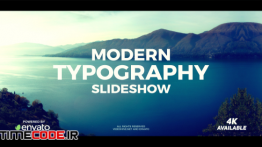 دانلود پروژه آماده افترافکت : اسلایدشو Modern Typography Slideshow