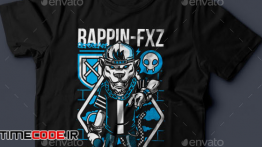 دانلود طرح لایه باز تی شرت Rappin-FXZ T-Shirt Design