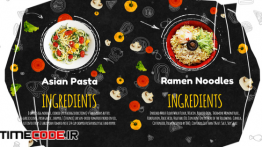 دانلود پروژه آماده افترافکت : تیزر تبلیغاتی رستوران Recipes Menu Slideshow