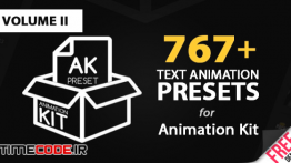 دانلود 767 پریست متن برای افتر افکت Text Preset Volume II for Animation Kit