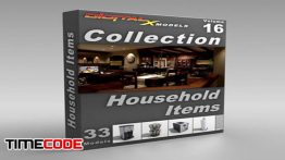 دانلود آبجکت سه بعدی : لوازم و دکوراسیون خانه 3D Model Collection  Volume 16: Household Items