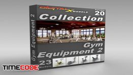 دانلود آبجکت سه بعدی : دستگاه های بدن سازی 3D Model Collection  Volume 20: Gym Equipment 2