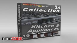 دانلود مجموعه مدل سه بعدی از  لوازم آشپزخانه 3D Model Collection  Volume 24: Kitchen amp Appliances