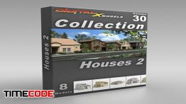 دانلود مجموعه مدل سه بعدی خانه های ویلایی 3D Model Collection  Volume 30: Houses 2